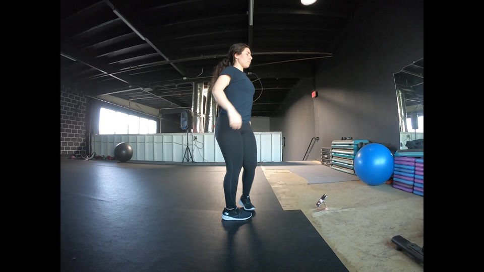 Split Lunge with a Shoulder Press